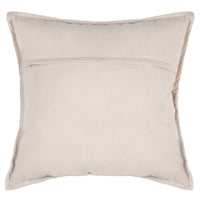 Cuscino decorativo avorio sfoderabile 55 x 55 cm