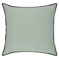 Cuscino decorativo sfoderabile in Lino e Cotone Verde Celadon