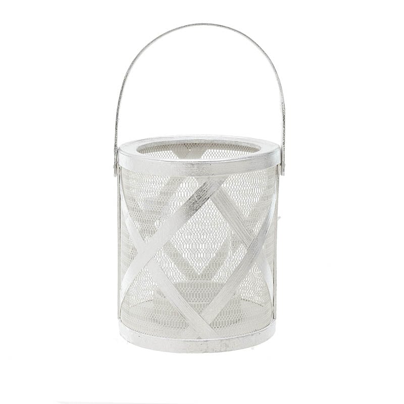 Lanterna metallica Argento