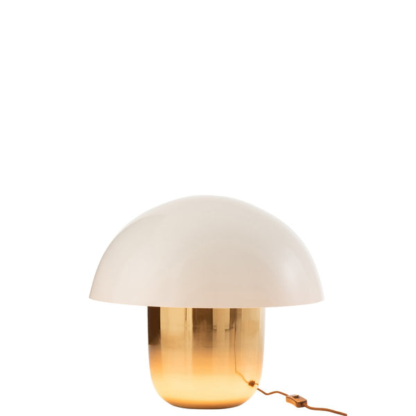 Lampada fungo Bianco/Oro
