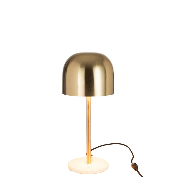 Lampada da tavolo J-Line Queen - metallo/marmo - oro