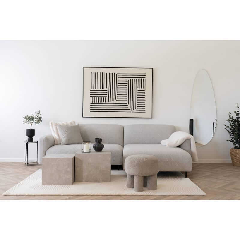 Plaid in Pelliccia Bianco, 130x180 cm