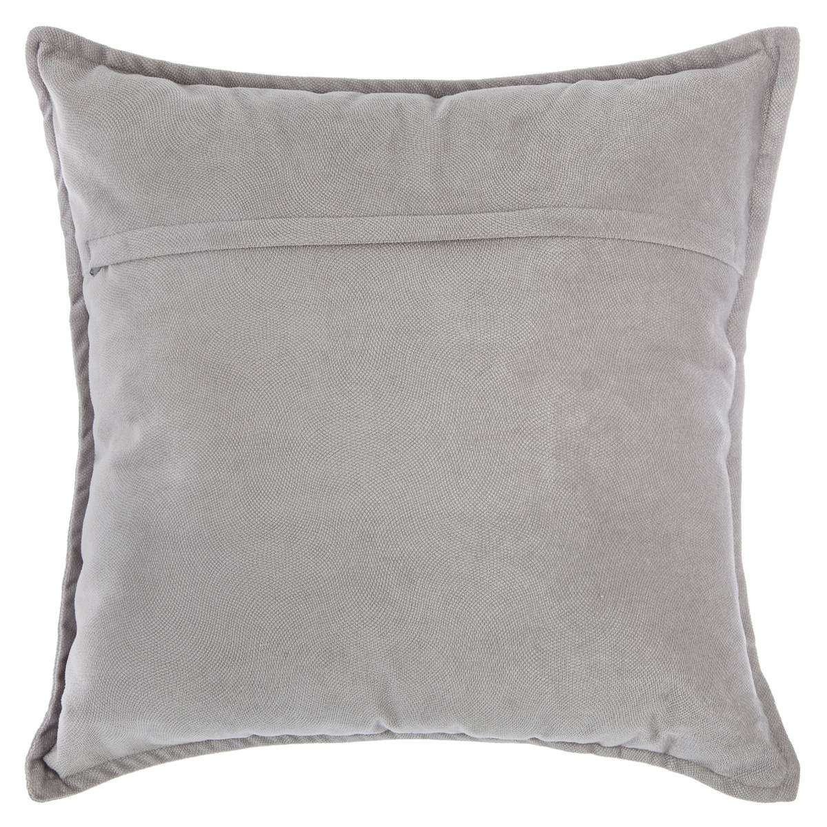 Cuscino decorativo grigio sfoderabile 45 x 45 cm