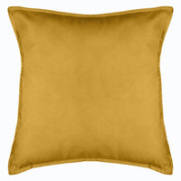 Cuscino decorativo giallo ocra sfoderabile 55 x 55 cm