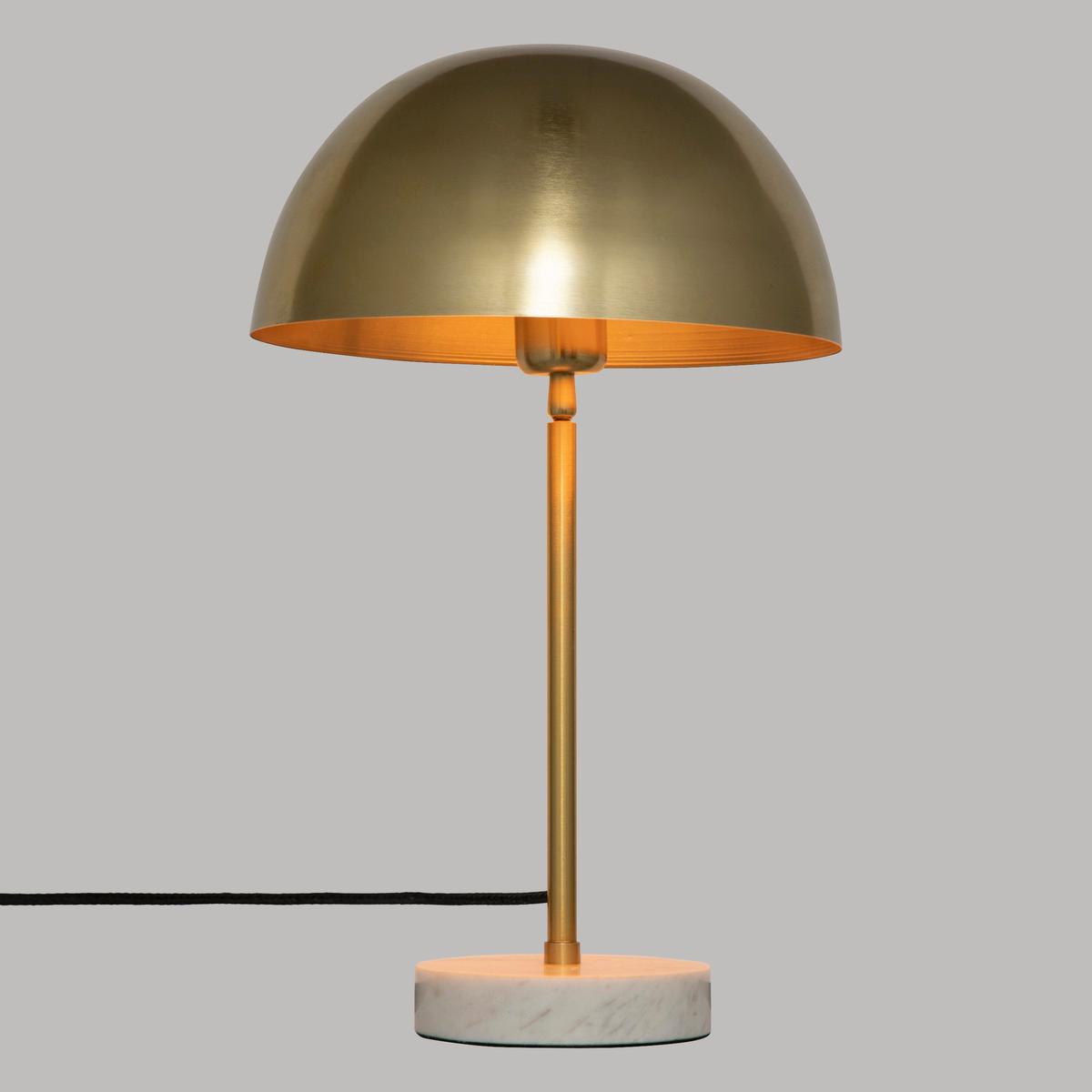 Lampada oro con base marmo