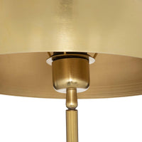 Lampada oro con base marmo