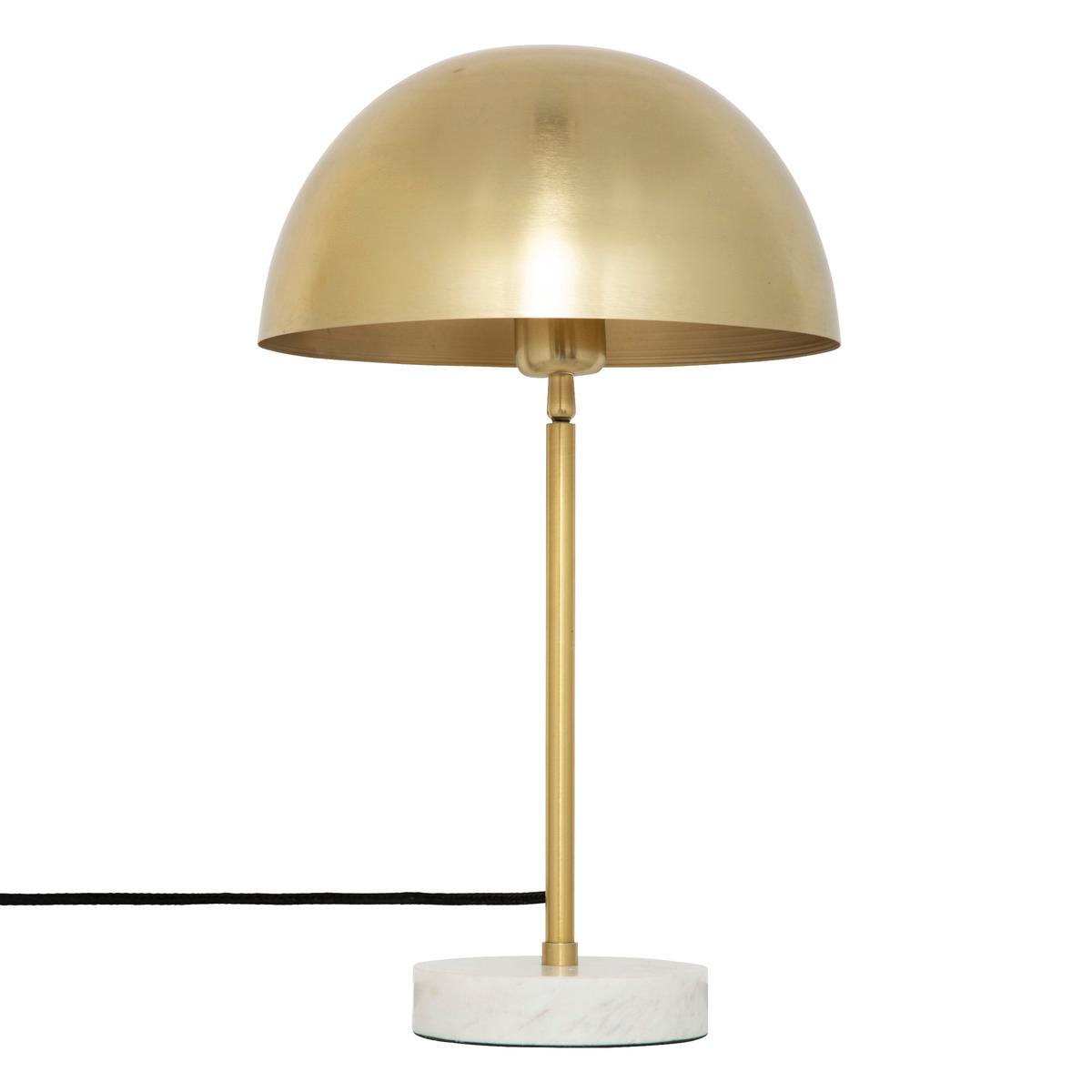 Lampada oro con base marmo