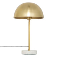 Lampada oro con base marmo