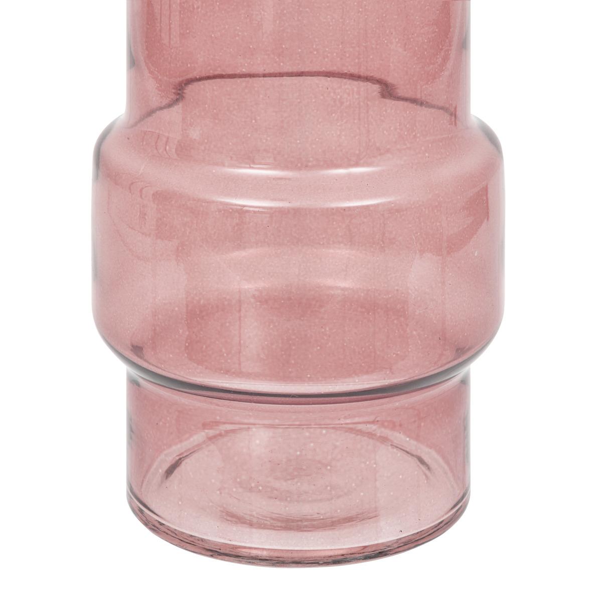 Vaso in vetro rosa Ella