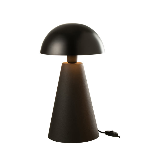 Lampada da tavolo Mushroom Metallo opaco + Nero lucido